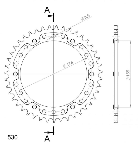 Supersprox Stealth Rear Sprocket RST-2011:43