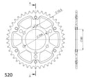 Supersprox Stealth Sprocket RST-478:43-6
