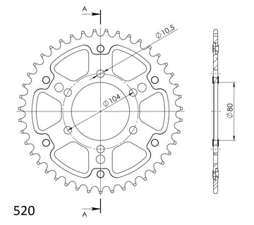 Buy silver Supersprox Sprocket 478 - 520 Conversion - Choose Your Gearing