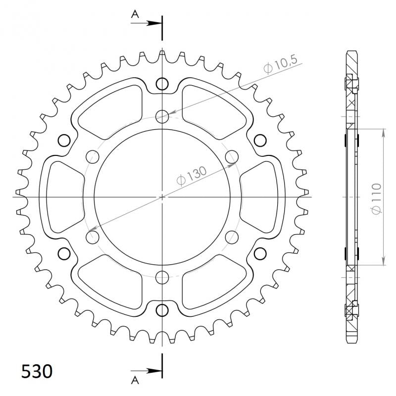 Supersprox Stealth Rear Sprocket RST479.45 - Standard