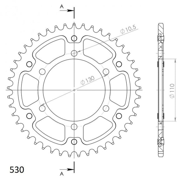 Supersprox Stealth Rear Sprocket RST-479:43