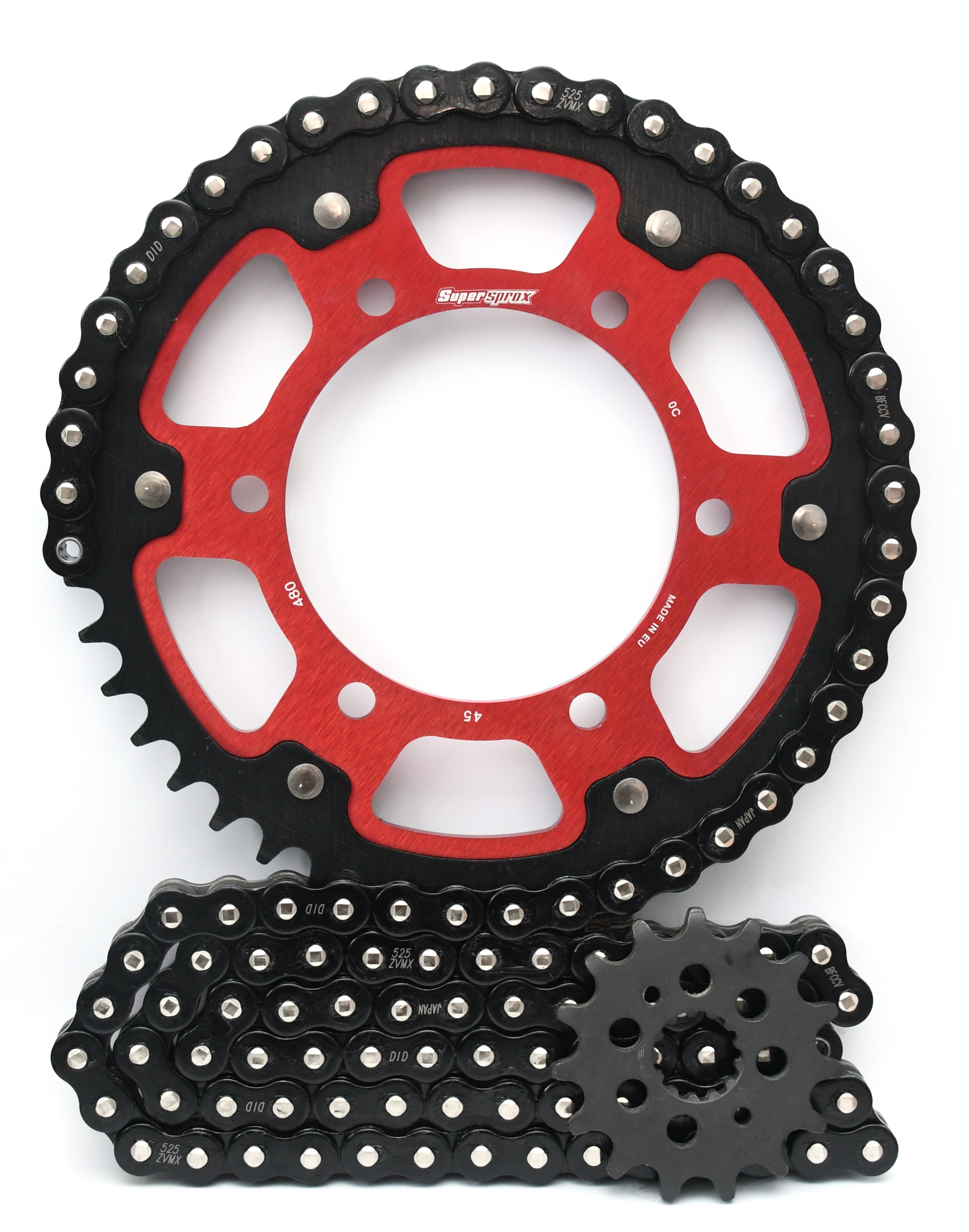 Supersprox and DID Chain & Stealth Sprocket Kit for Suzuki GSX-R1000 2017> - 520 Conversion - Standard Gearing