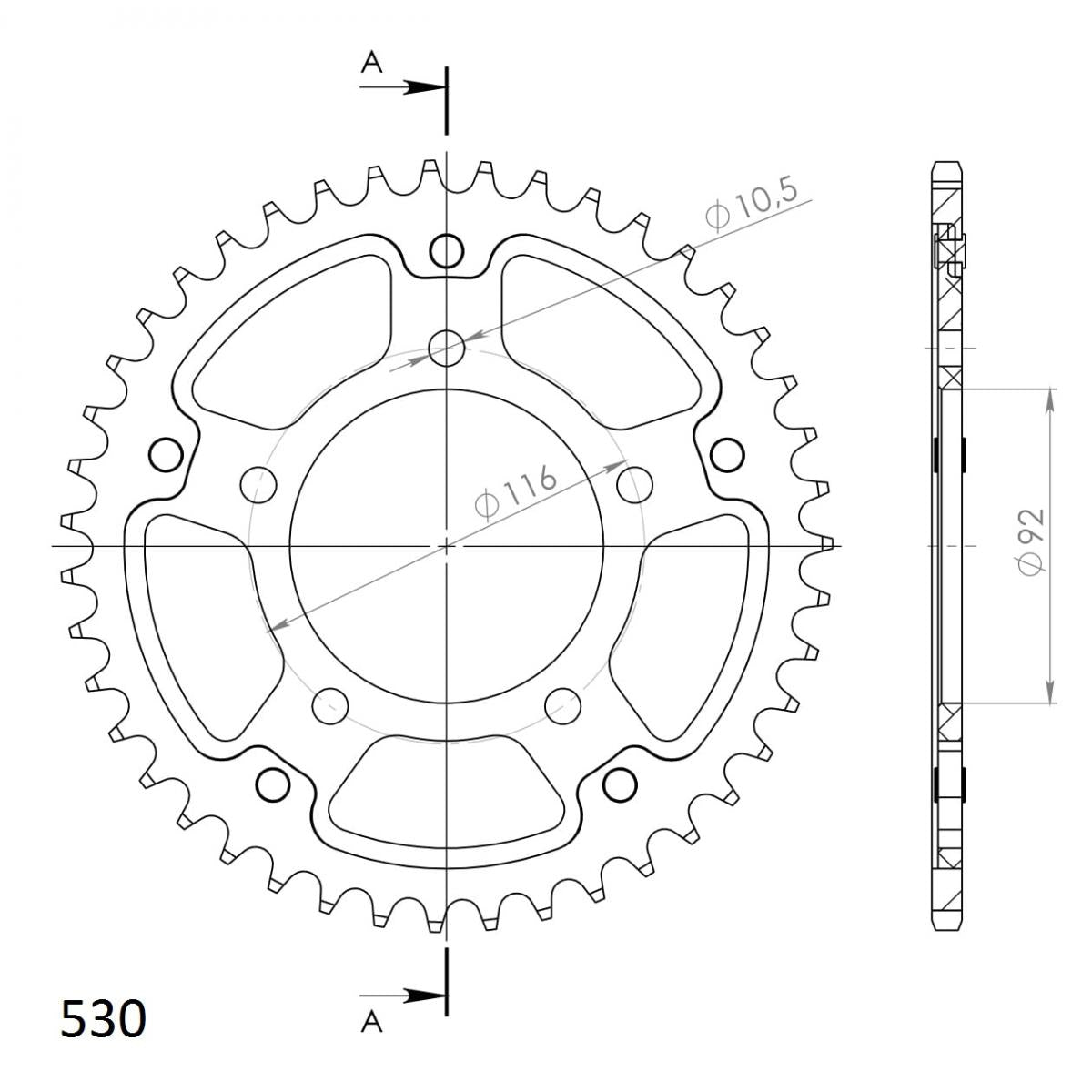 Supersprox Stealth Rear Sprocket RST-489:42