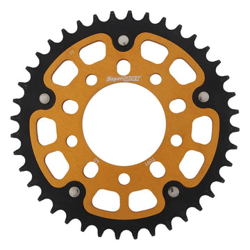 Buy gold Supersprox 520 Pitch Rear Sprocket 7091 - (520, 76mm Centre, 100mm PCD)