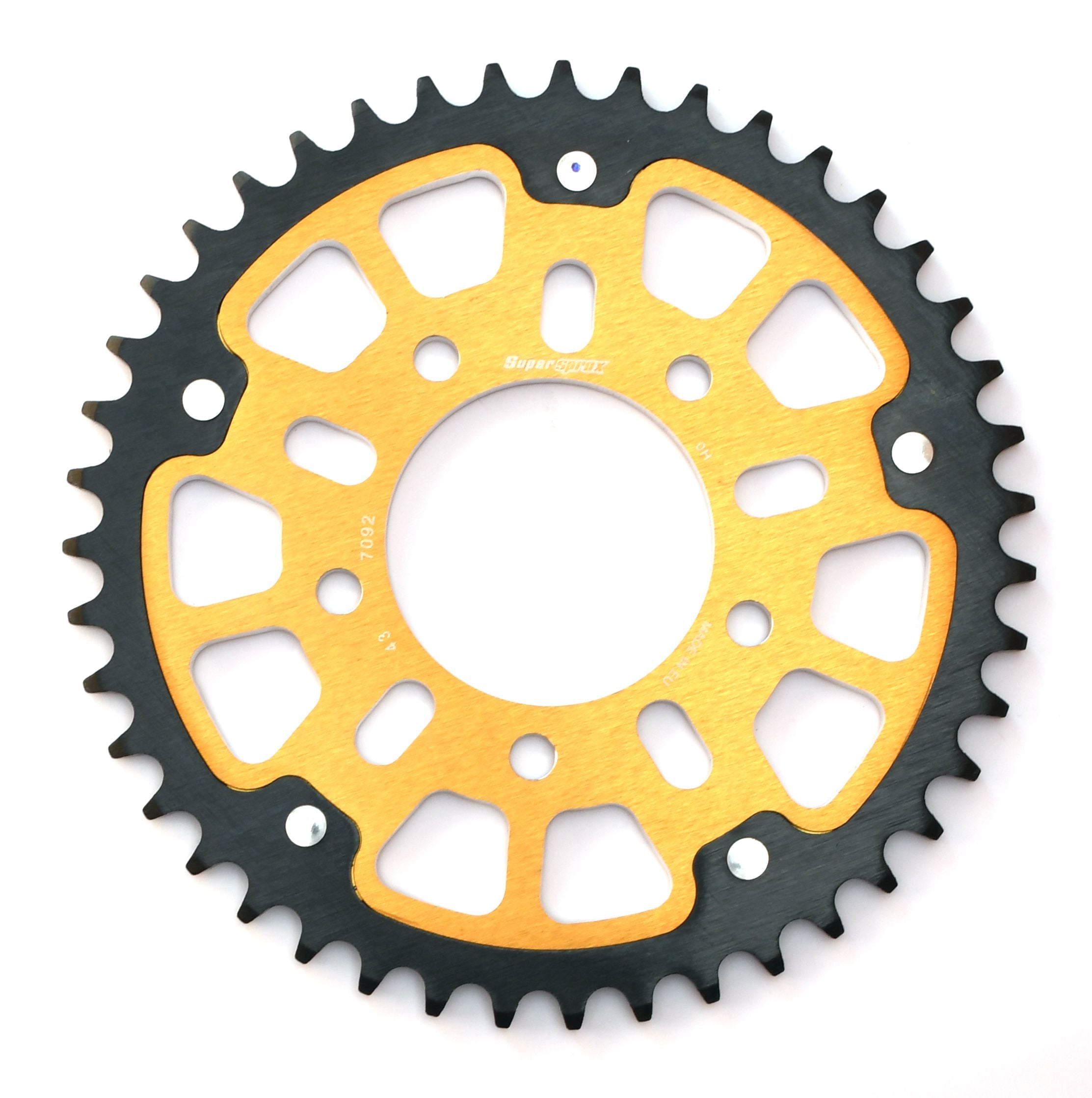 Supersprox Stealth 525 Pitch Rear Sprocket RST-7092:43 - (525, 76mm Centre, 100mm PCD)