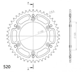 Buy gold Supersprox Stealth Rear Sprocket RST-990:46