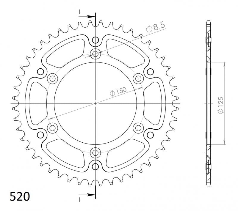 Supersprox Stealth Rear Sprocket RST-990:48