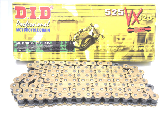 DID Gold Pro-Street VX2 Series Chain 96 Links 525 Pitch - Clearance