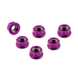 Buy purple Aluminium Pro-Bolt M10 Sprocket Nut 10mm x 1.25mm (6 Pack)