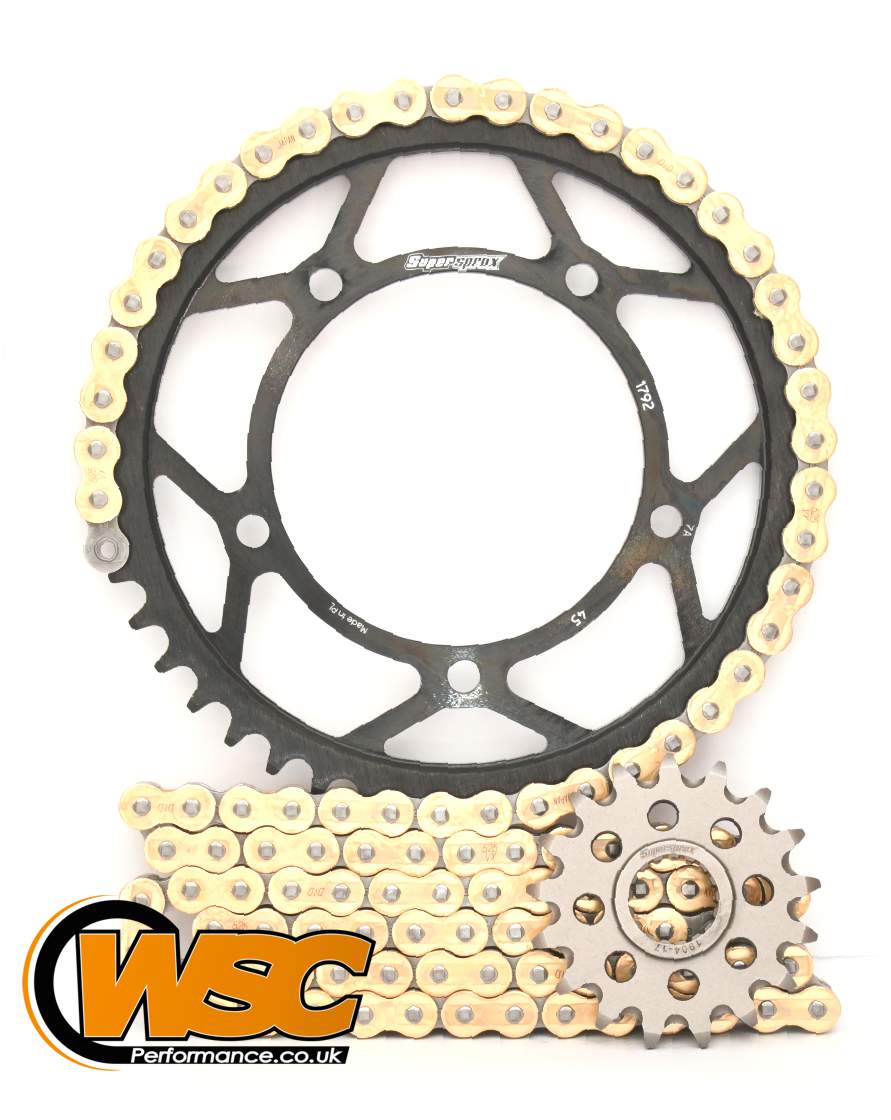 2007 R1 Chain Supersprox/DID Chain & Sprocket Kit Yamaha YZF R1 1998-2014 - Choose Y ...