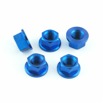 Buy blue Pro-Bolt M10 Titanium Sprocket Nut 10mm x 1.25mm (5 Pack)