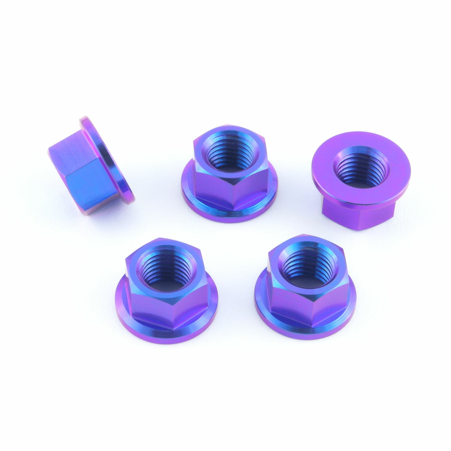 Buy purple Pro-Bolt M10 Titanium Sprocket Nut 10mm x 1.25mm (5 Pack)
