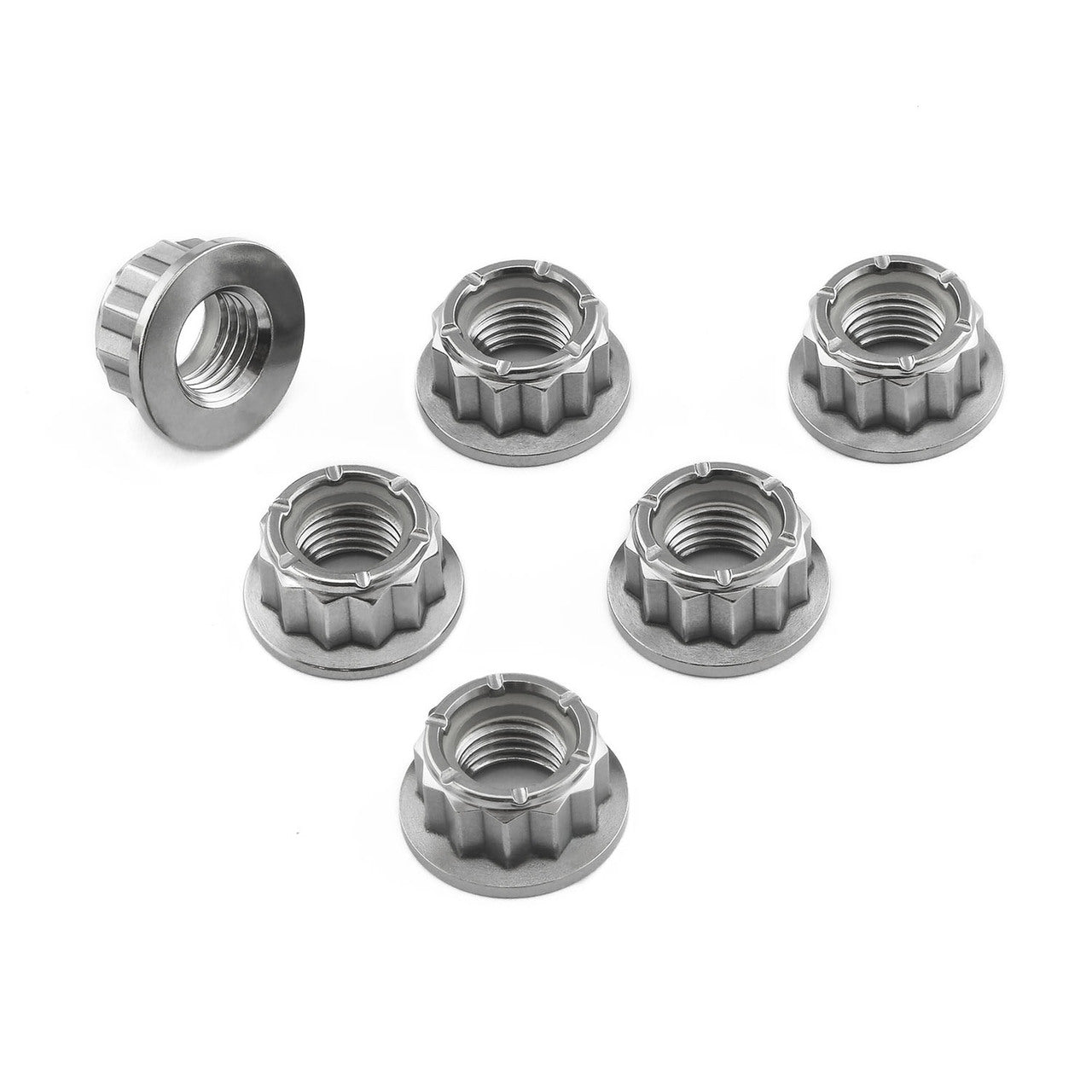 Pro-Bolt M10 Bi-Hex Titanium Steel Sprocket Nut 10mm x 1.00mm (6 Pack)