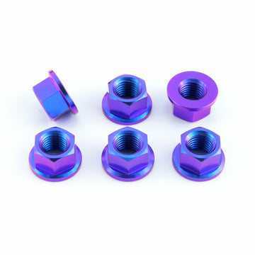 Buy purple Titanium Pro-Bolt M10 Sprocket Nut 10mm x 1.25mm (6 Pack)