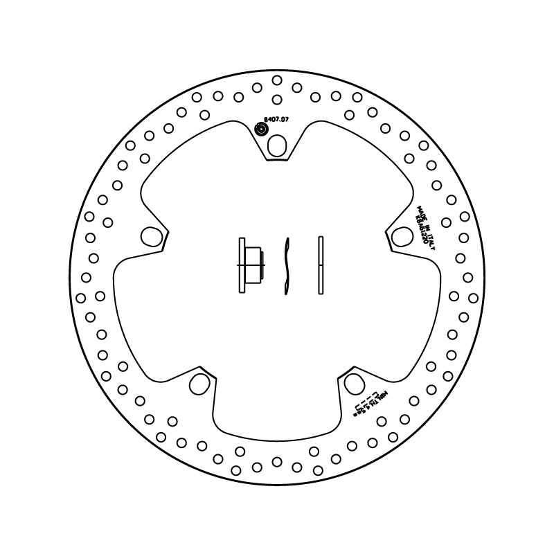 Brembo Serie Oro Fixed Brake Disc - Front PAIR (168.B407.D7)