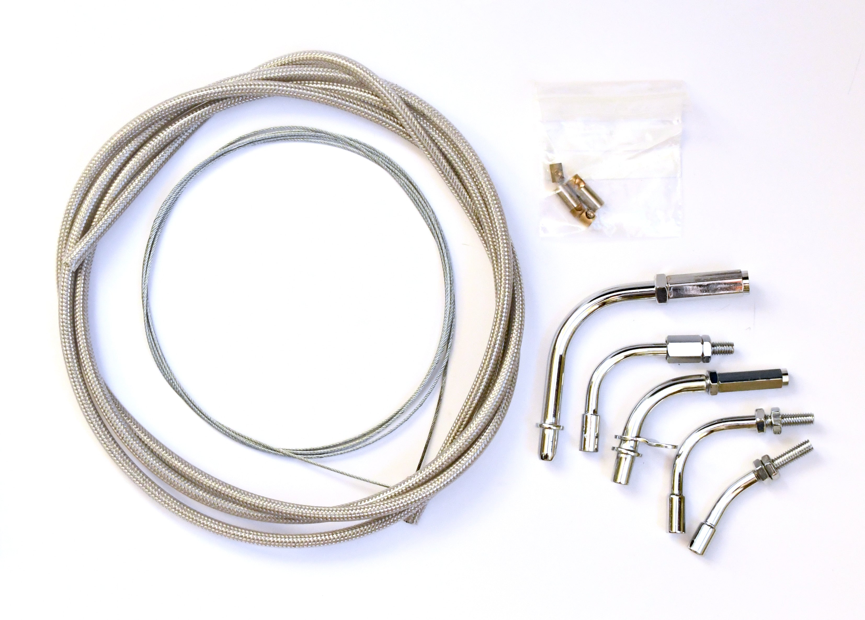 Venhill Braided Universal Single Throttle Cable Kit - 6mm - 2m