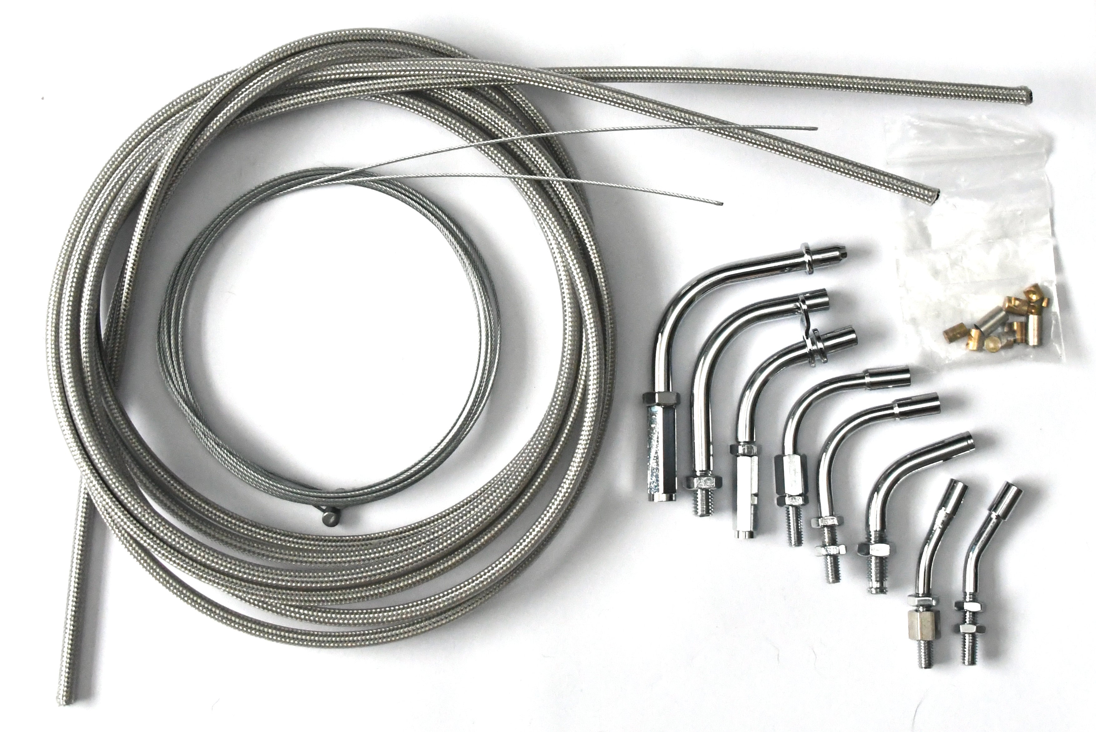 Venhill Universal Braided Twin Throttle Cable Kit