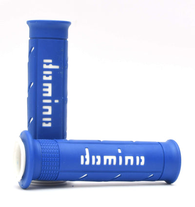 Buy blue-white Domino A250 XM2 Super Soft Dual Compound Grips - Choice of Colour