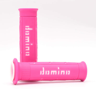 Buy pink-white Domino A250 XM2 Super Soft Dual Compound Grips - Choice of Colour