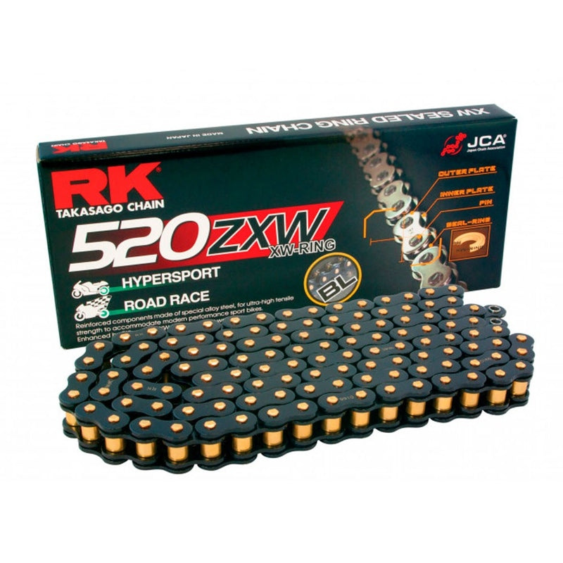 Buy black-line-black-and-gold RK 520 ZXW XW-Ring Chain 120 Links - Choice of Colour